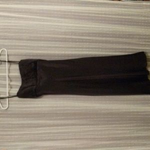 Silky black cocktail dress